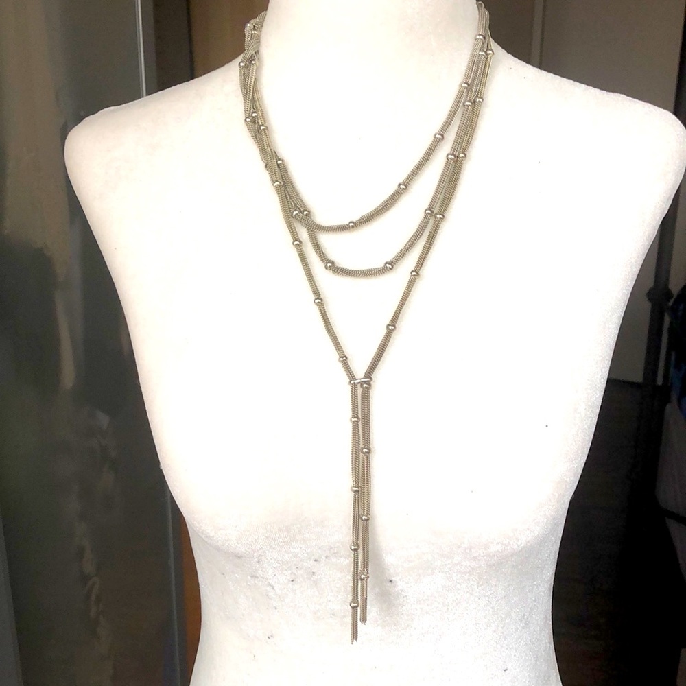 Metal chain detail necklace.   $15